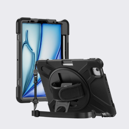 MacGuy Rugged 360 Case for iPad 11th Gen - Black